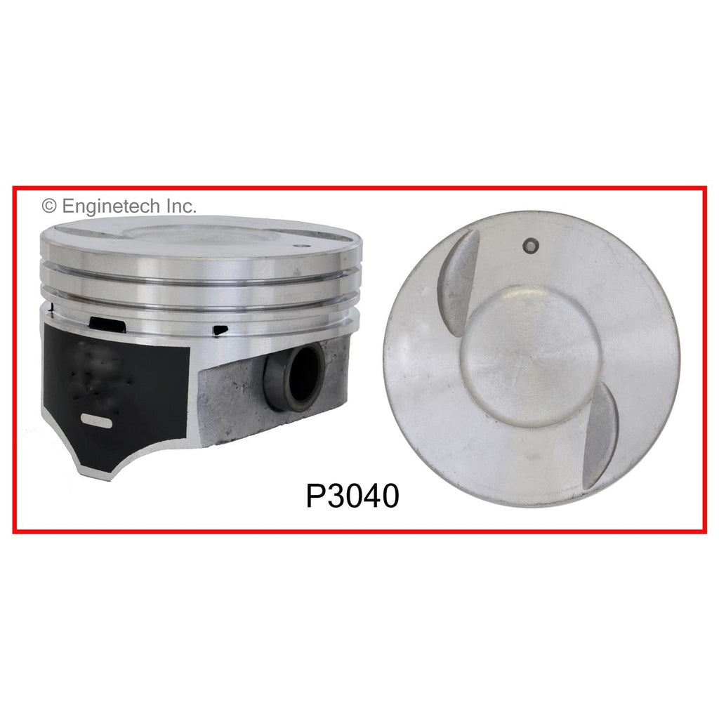 Enginetech P3040(1)060 Engine Single Piston Without Rings for Chevrolet C1500 and C2500 Models