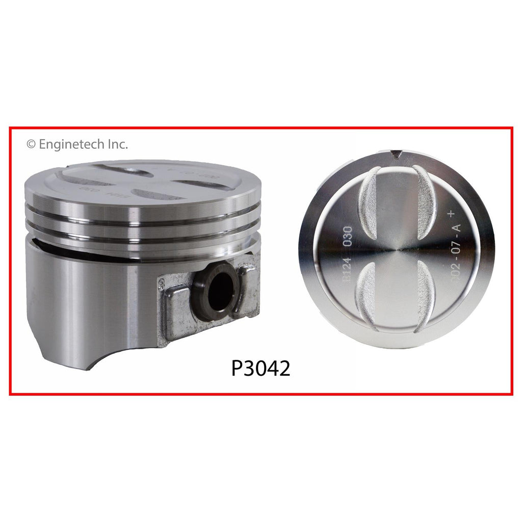 Enginetech P3042(1)STD Single Piston for Chevrolet C1500, C2500, Caprice, and Express 1500