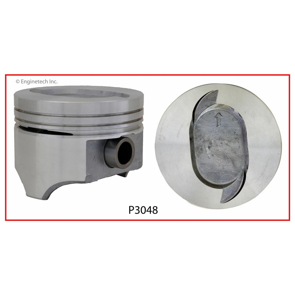 Enginetech P3048(1)030 Engine Single Piston – Ford F-250 & F-350 (Without Rings)