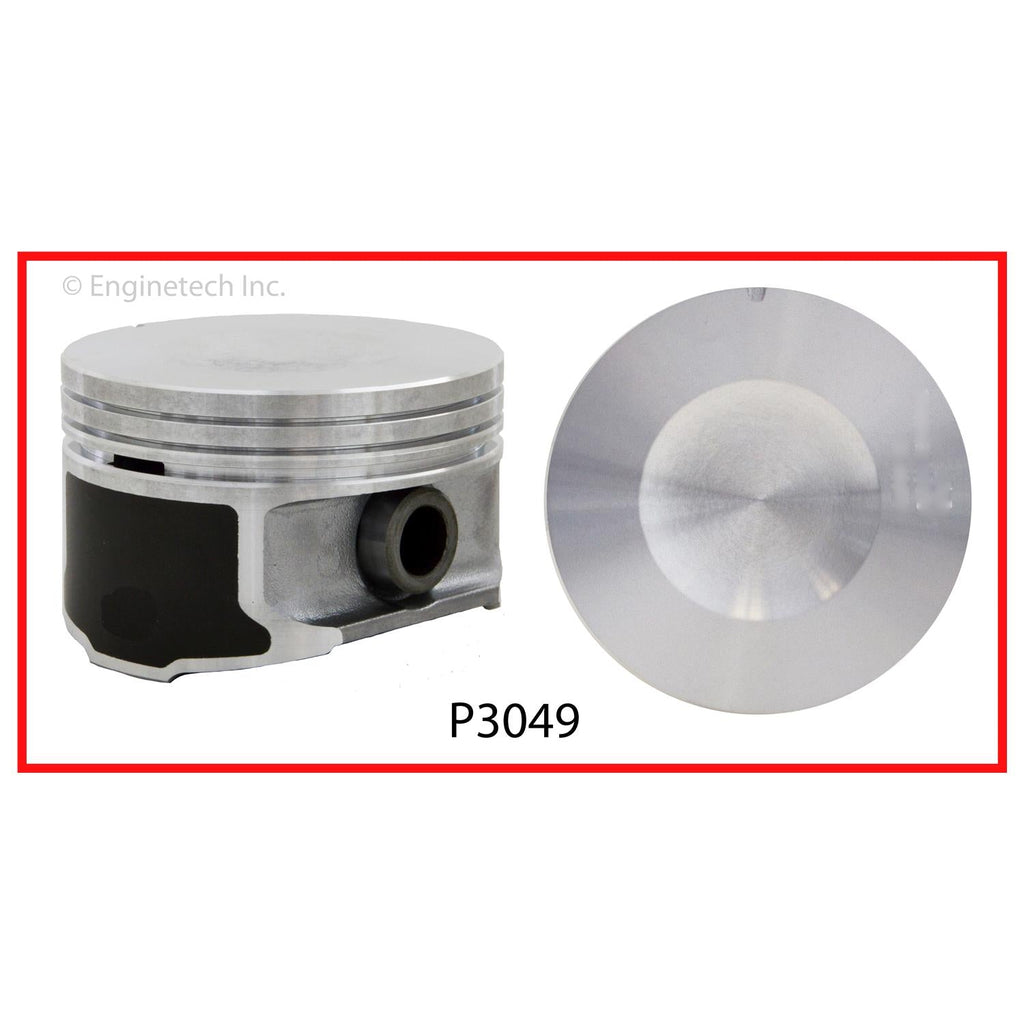 Enginetech P3049(1)STD Engine Single Piston Without Rings for Ford Mustang and Windstar