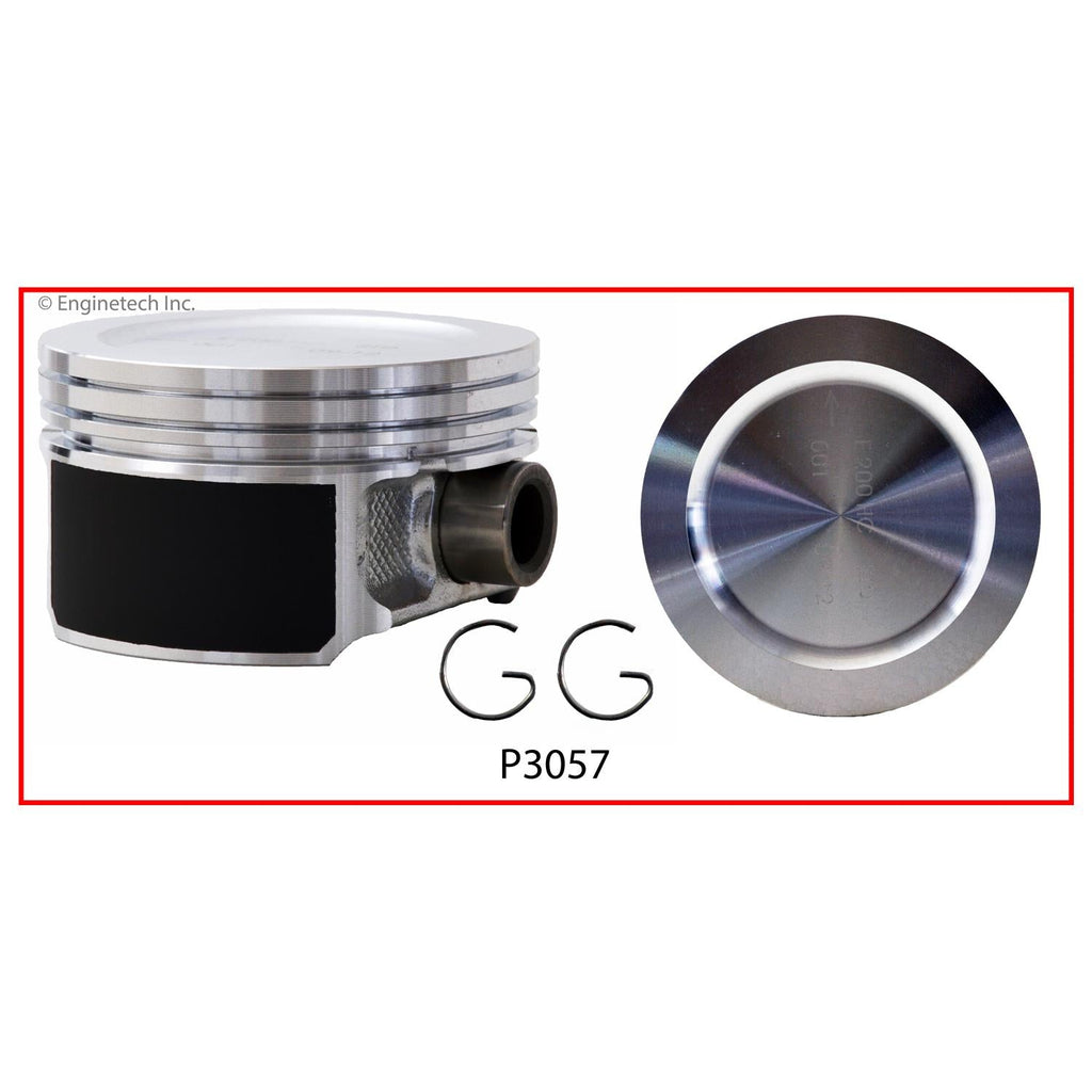 Enginetech P3057(8).50 Engine Piston Set Without Rings for Ford E-350 Super Duty and More