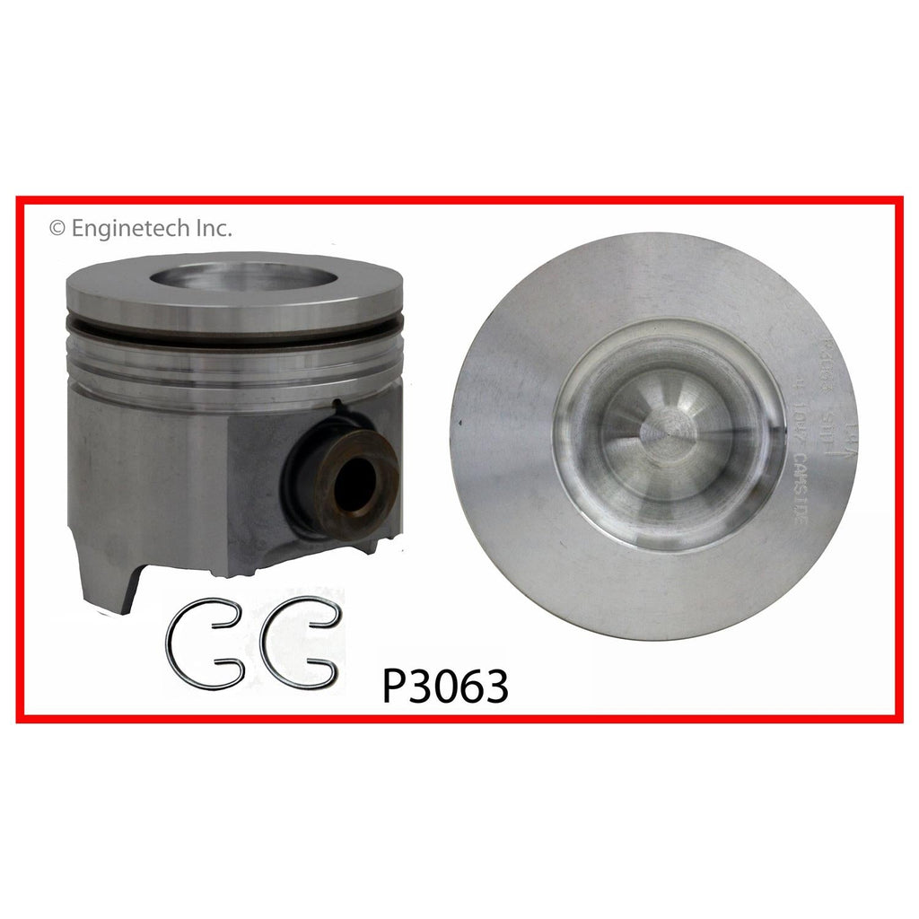 Enginetech P3063(1)040 Engine Single Piston Without Rings for Domestic and Import Engines