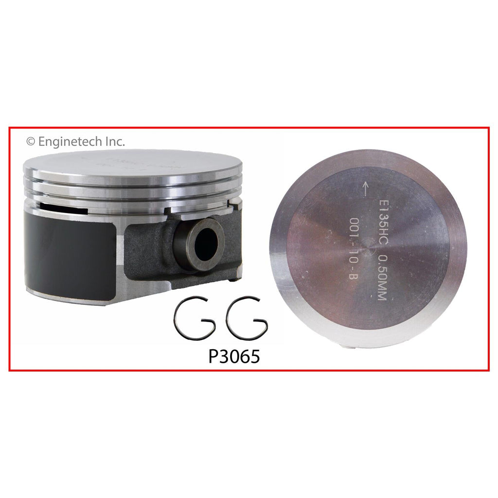 Enginetech P3065(1).50 Engine Single Piston Without Rings for Buick Skylark and Chevrolet Cavalier
