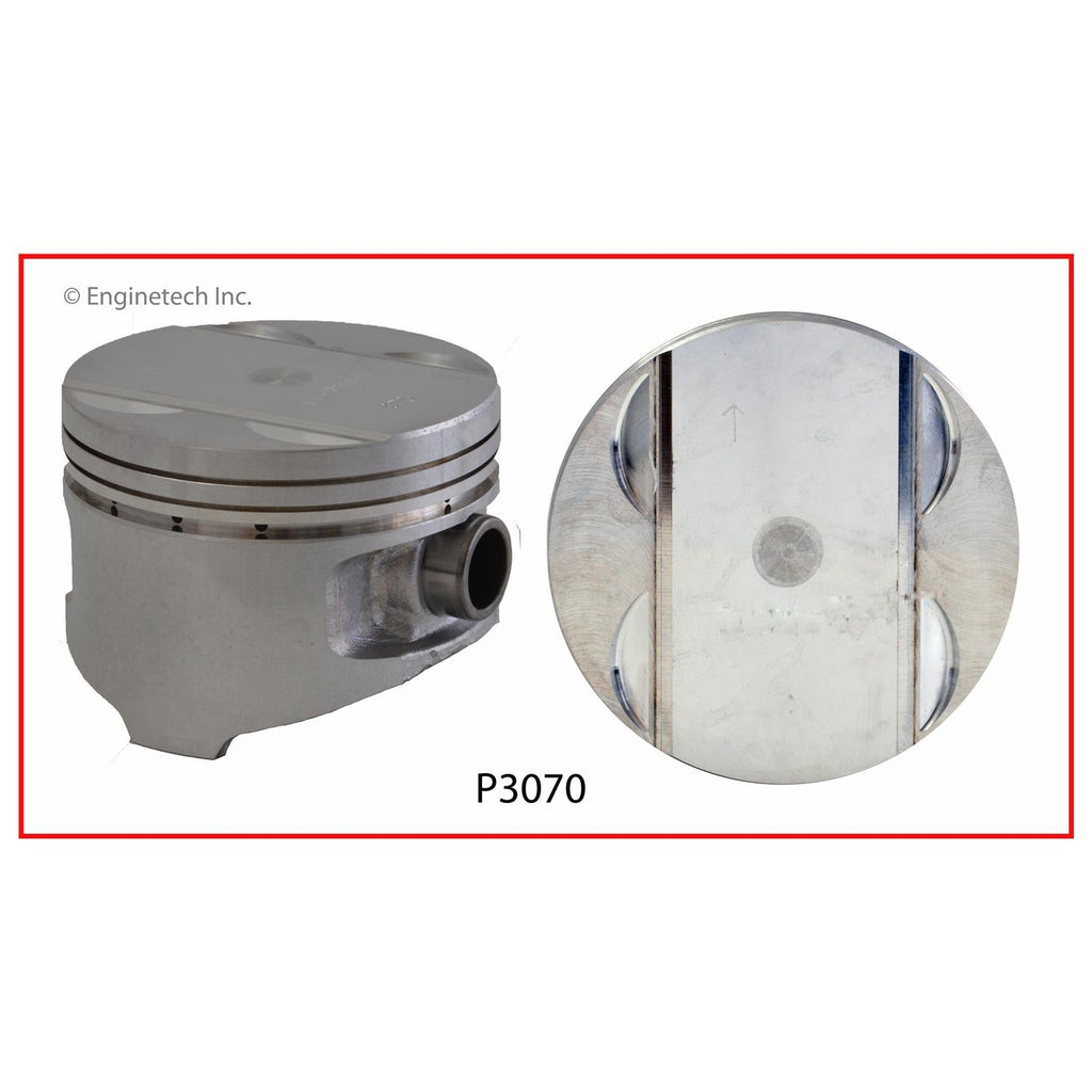 Enginetech P3070(1)STD Engine Single Piston Without Rings for Chrysler and Dodge Models