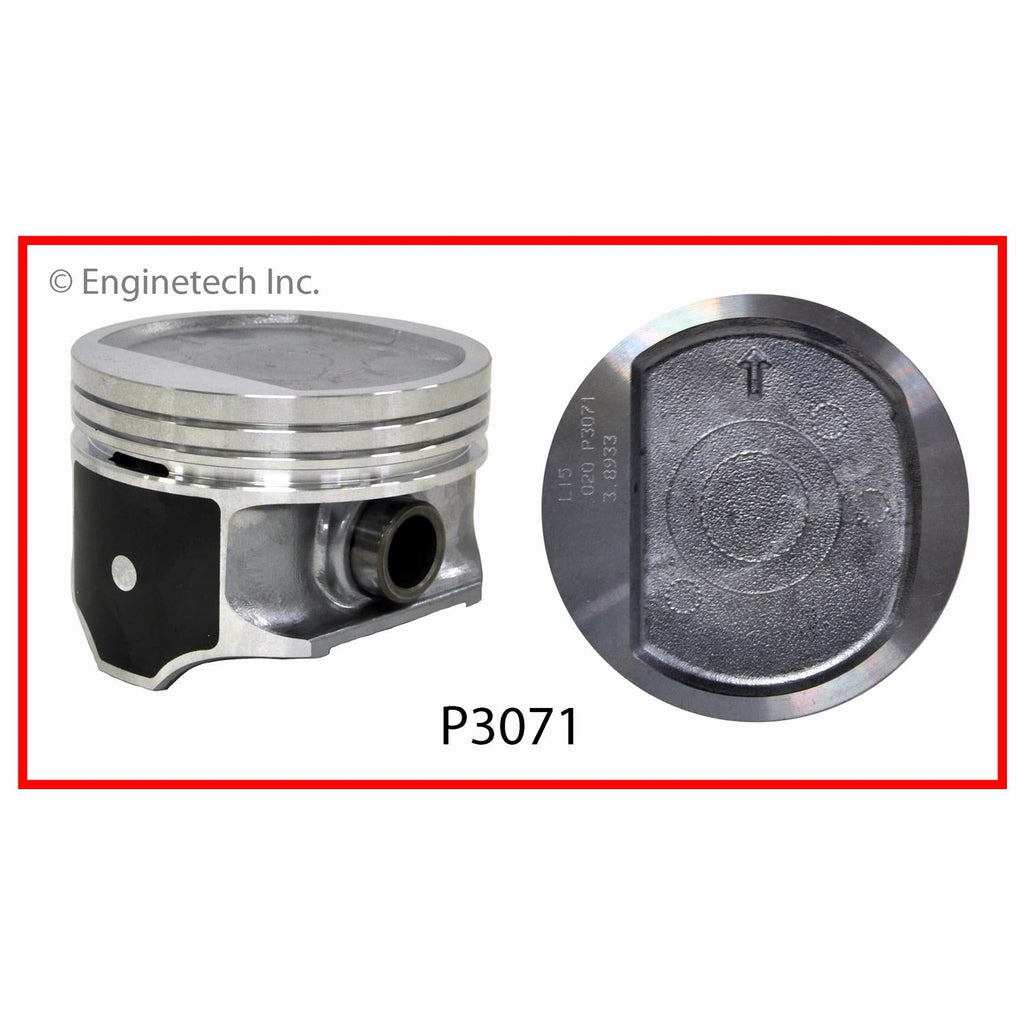 Enginetech P3071(1)STD Single Piston for Jeep and Dodge Engines