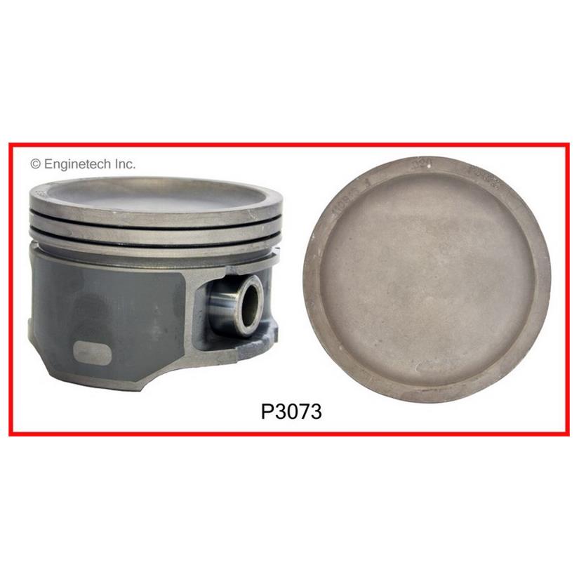 Enginetech P3073(6).75 Engine Piston Set Without Rings for Buick, Chevrolet, Oldsmobile, Pontiac 2004-2005