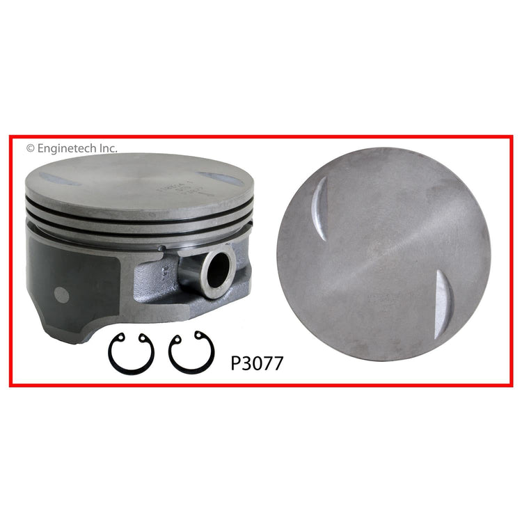 Enginetech P3077(1)030 Engine Single Piston Without Rings for Chevrolet Silverado and GMC Sierra 2004-2007