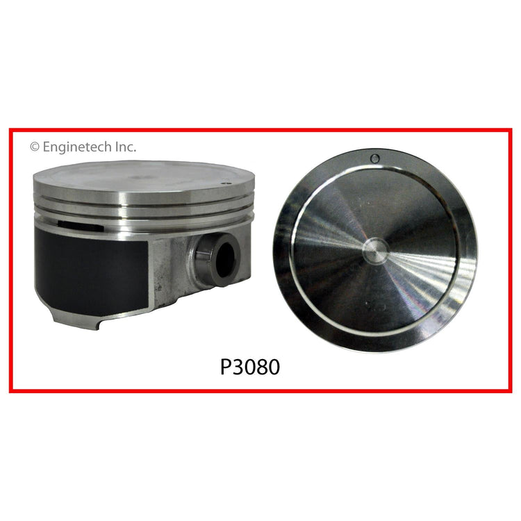Enginetech P3080(1)040 Engine Single Piston Without Rings for Cadillac Escalade and Hummer H2