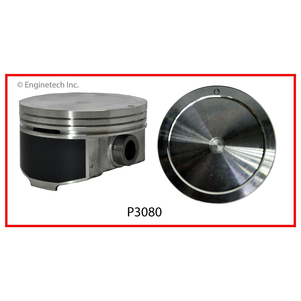 Enginetech P3080(1)030 Single Piston Engine Part for Cadillac Escalade, Hummer H2, and Chevrolet Express