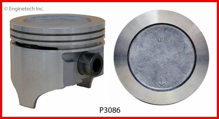 Enginetech P3086(8)060 Engine Piston Set Without Rings for Oldsmobile 442 and 98