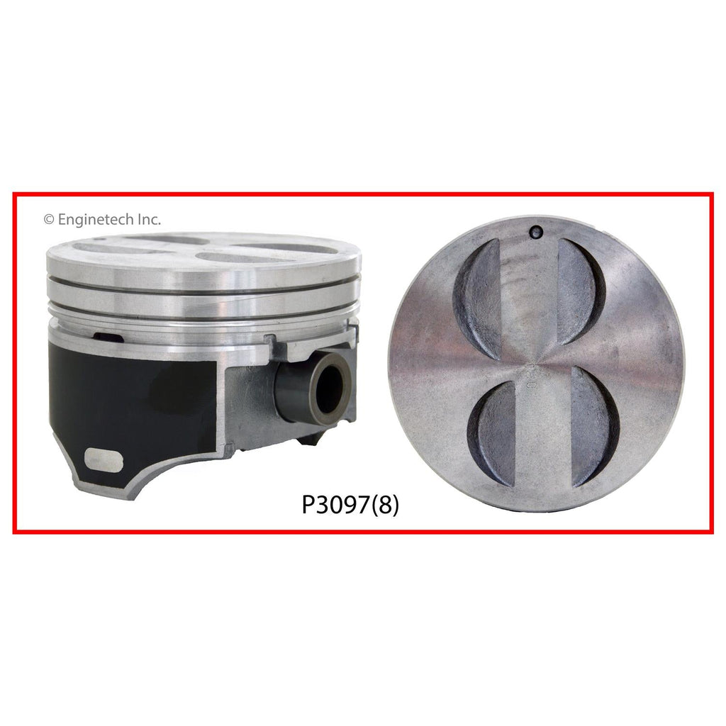 Enginetech P3097(1)020 Engine Single Piston Without Rings for 1996-2000 Ford Vehicles