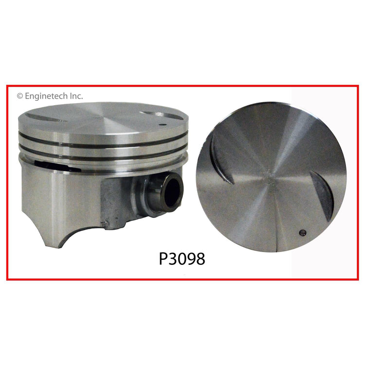 Enginetech P3098(1)030 Engine Single Piston Without Rings for Chevrolet C2500 and C3500