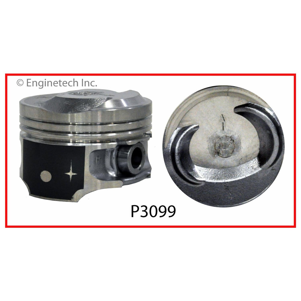 Enginetech P3099(1).75 Engine Single Piston - Without Rings for Ford Escort and Focus