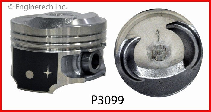 Enginetech P3099(4)STD Engine Piston Set Without Rings for Ford Focus and Escort