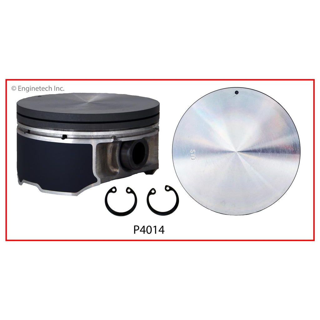 Enginetech P4014(6)STD Engine Piston Set Without Rings for Nissan Pathfinder and Infiniti QX4