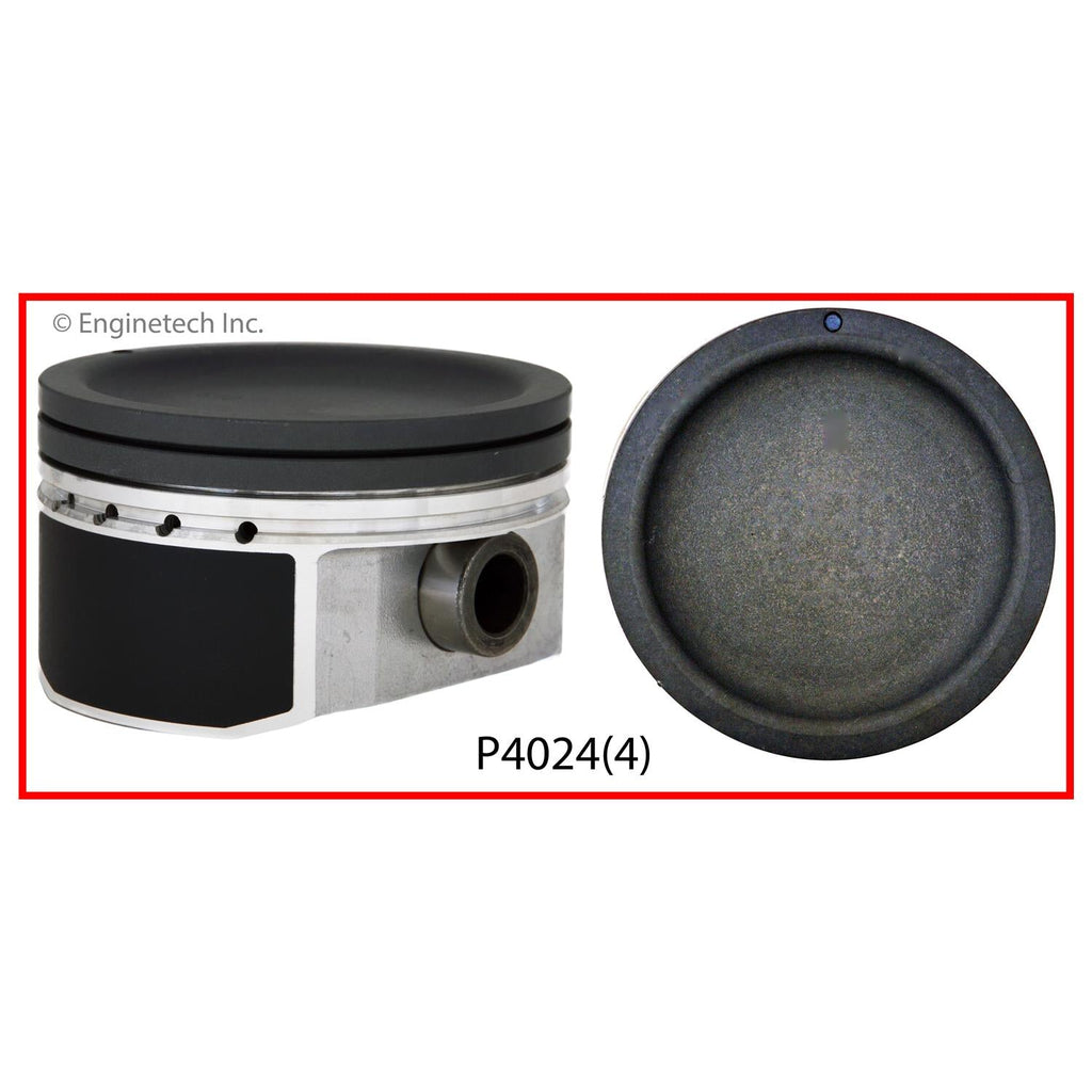 Enginetech P4024(4).50 Engine Piston Set Without Rings for Suzuki Aerio (2004-2007)