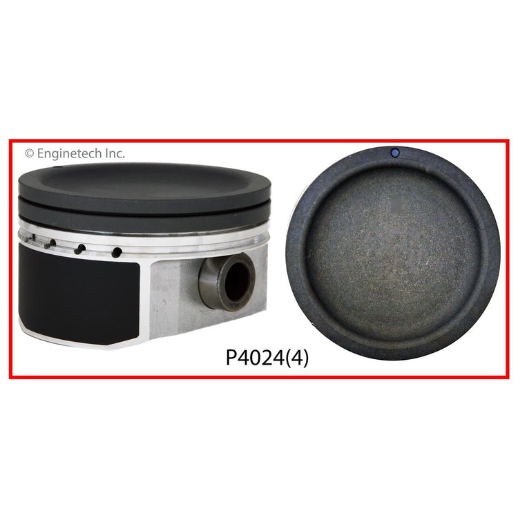 Enginetech P4024(4)STD Engine Piston Set Without Rings for Suzuki Aerio (2004-2007)