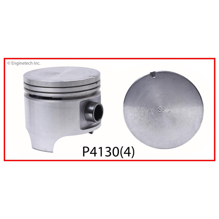 Enginetech P4130(4).50 Engine Piston Set Without Rings for Mazda and Ford