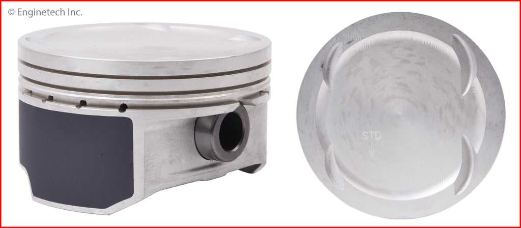 Enginetech P4163(4)STD Engine Piston Set Without Rings for Hyundai Tucson, Santa Fe, Sonata (2012-2011)