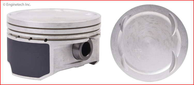 Enginetech P4163(4).50 Engine Piston Set Without Rings for Hyundai Vehicles