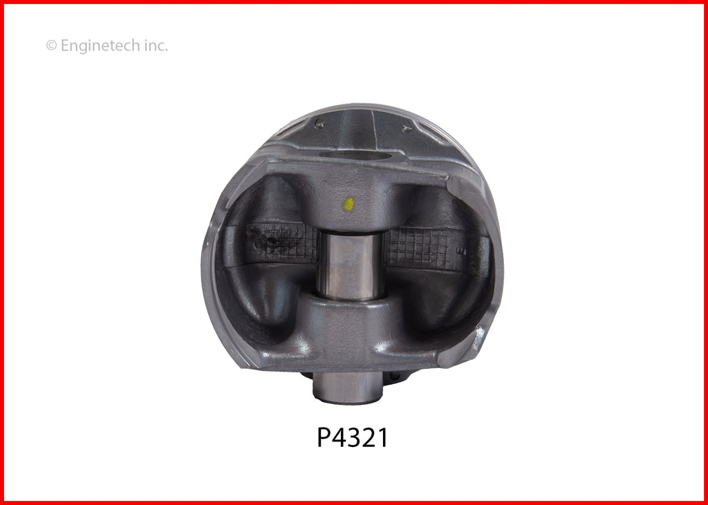 Enginetech P4321(6)STD Engine Piston Set Without Rings for Honda Accord and Ridgeline