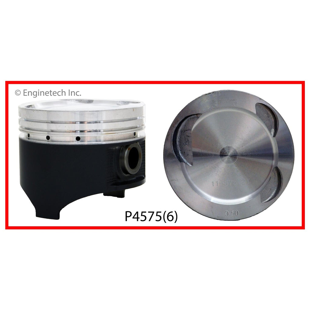 Enginetech P4575(6).50 Engine Piston Set Without Rings for Mazda MPV & 929 (1988-1993)