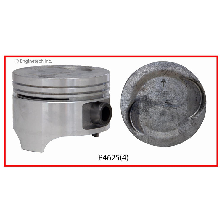 Enginetech P4625(1)STD Engine Single Piston Without Rings for Suzuki Samurai and Sidekick