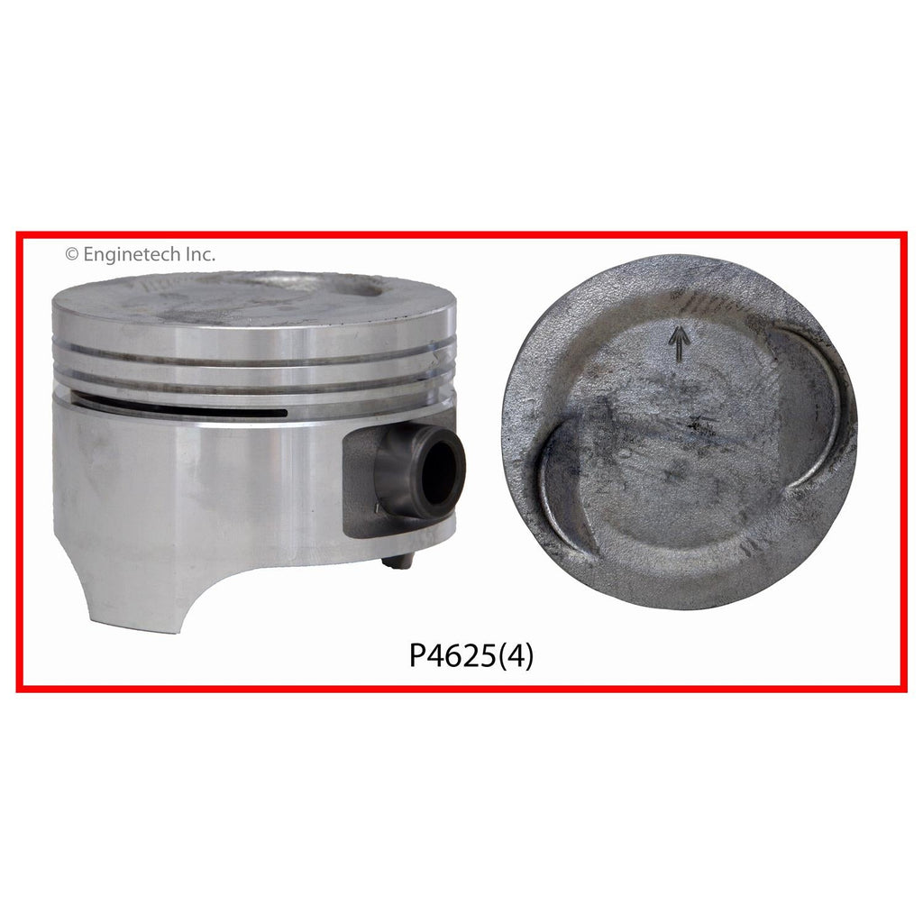 Enginetech P4625(4).50 Engine Piston Set Without Rings for Suzuki Samurai & Sidekick