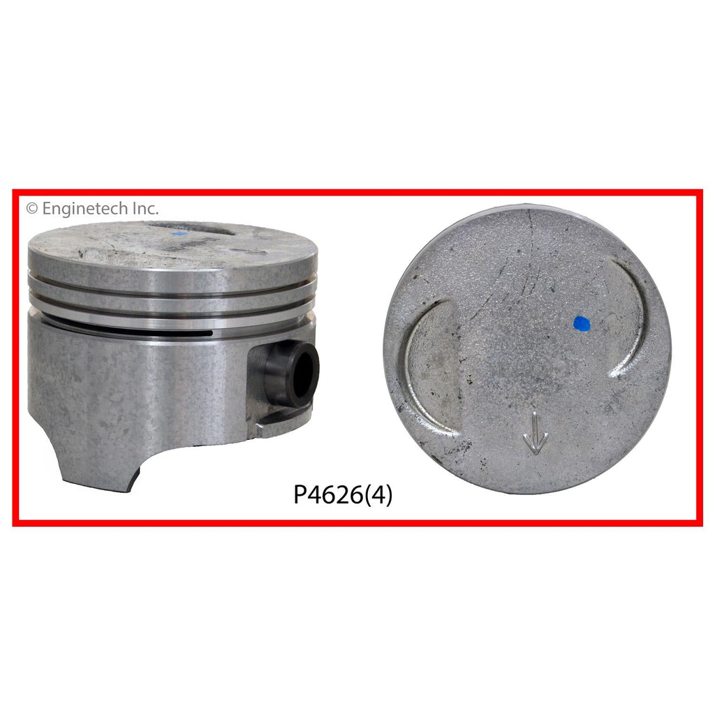 Enginetech P4626(4).50 Engine Piston Set Without Rings for Suzuki Samurai and Swift