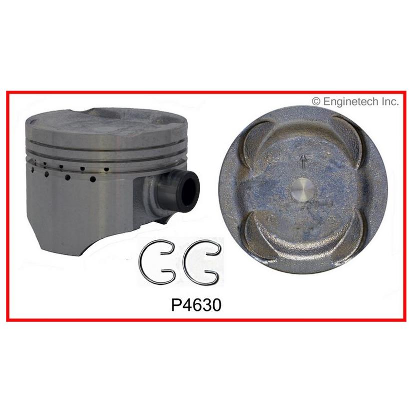 Enginetech Piston Set Without Rings for Suzuki Sidekick and Chevrolet Tracker