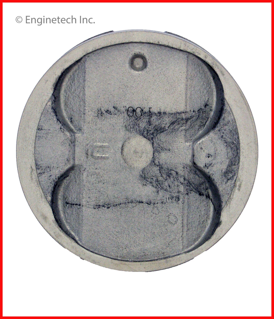 Enginetech P4649(4)STD Engine Piston Set Without Rings for Toyota Corolla and MR2