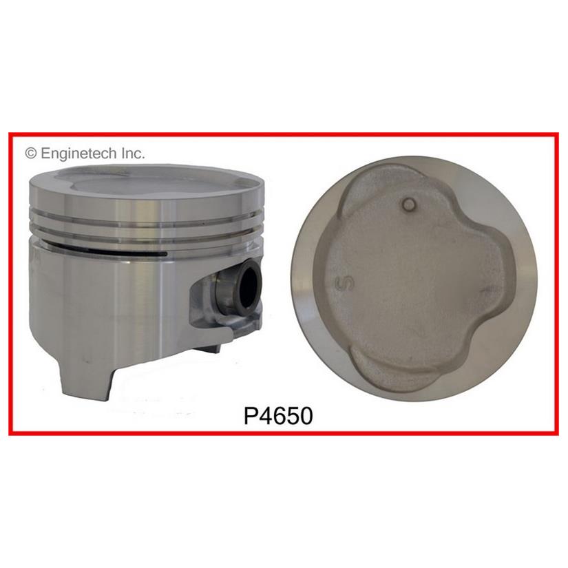 Enginetech P4650(4).50 Engine Piston Set Without Rings for Toyota Tercel (1987-1994)
