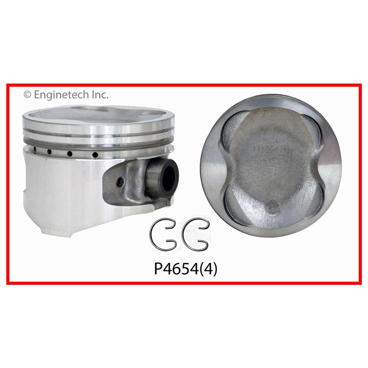 Enginetech P4654(1).50 Engine Single Piston Without Rings for Toyota Camry & Celica