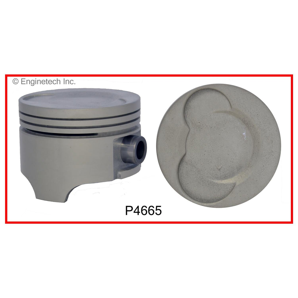 Enginetech P4665(1)STD Single Piston for Chevrolet and Geo Metro Engines