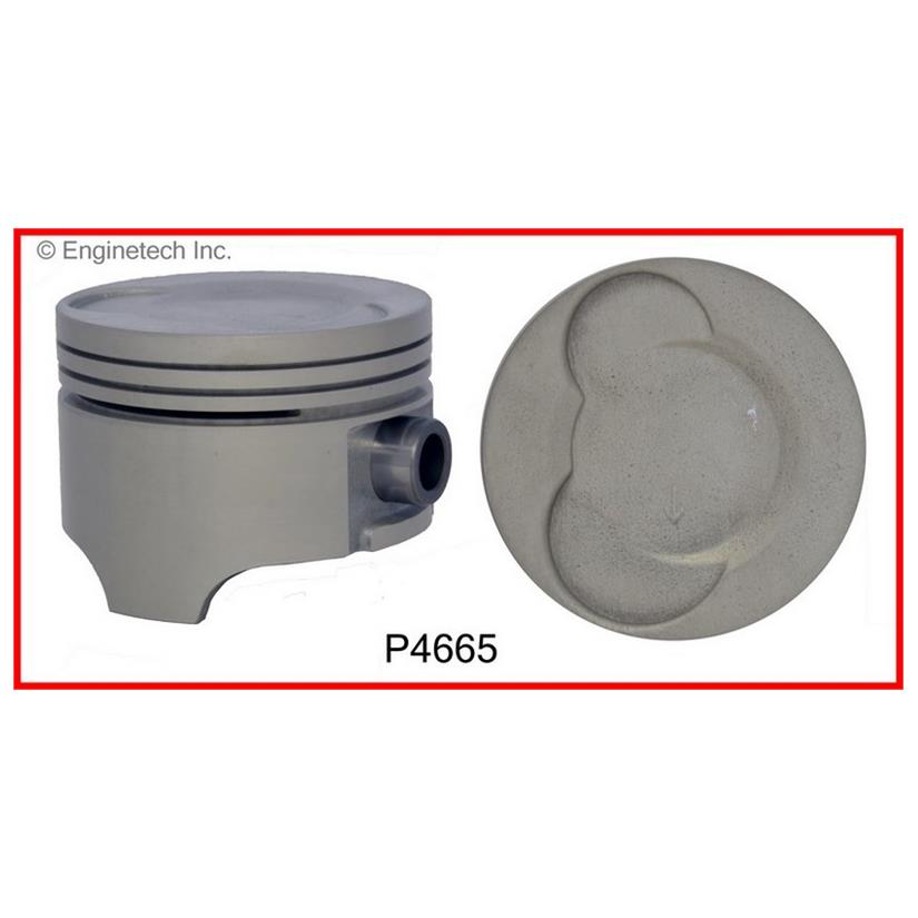 Enginetech P4665(3).50 Engine Piston Set Without Rings for Chevrolet and Geo Metro