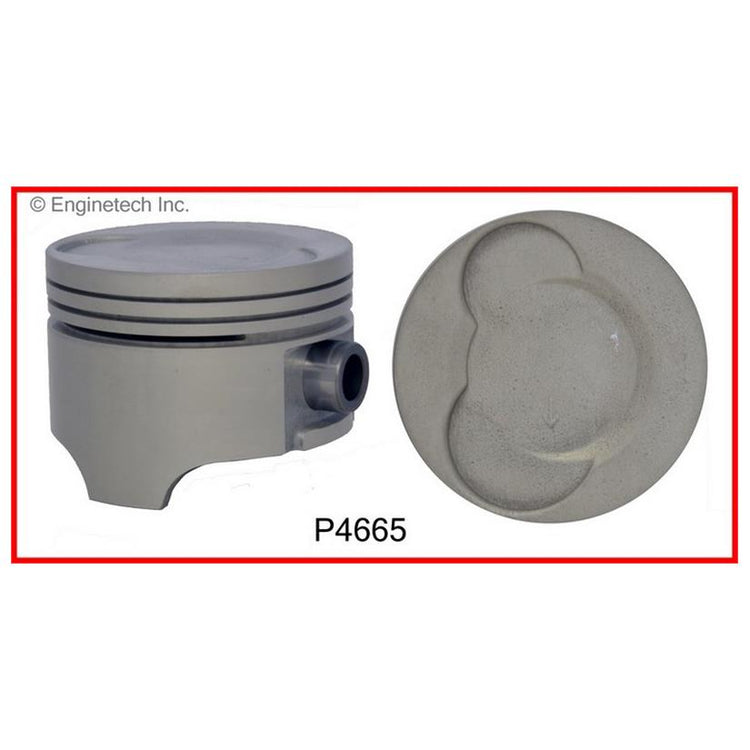 Enginetech P4665(3).50 Engine Piston Set Without Rings for Chevrolet and Geo Metro