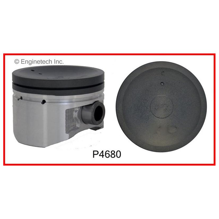 Enginetech P4680(4).50 Engine Piston Set Without Rings for Nissan 200SX and Sentra