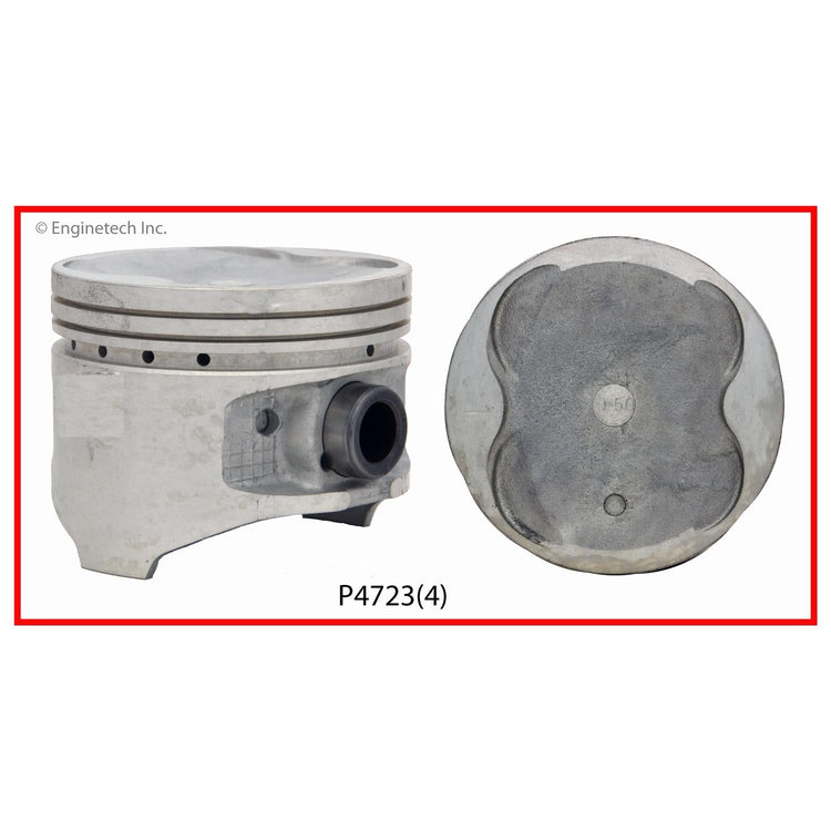 Enginetech P4723(4).50 Engine Piston Set Without Rings for Toyota RAV4 (1996-1997)