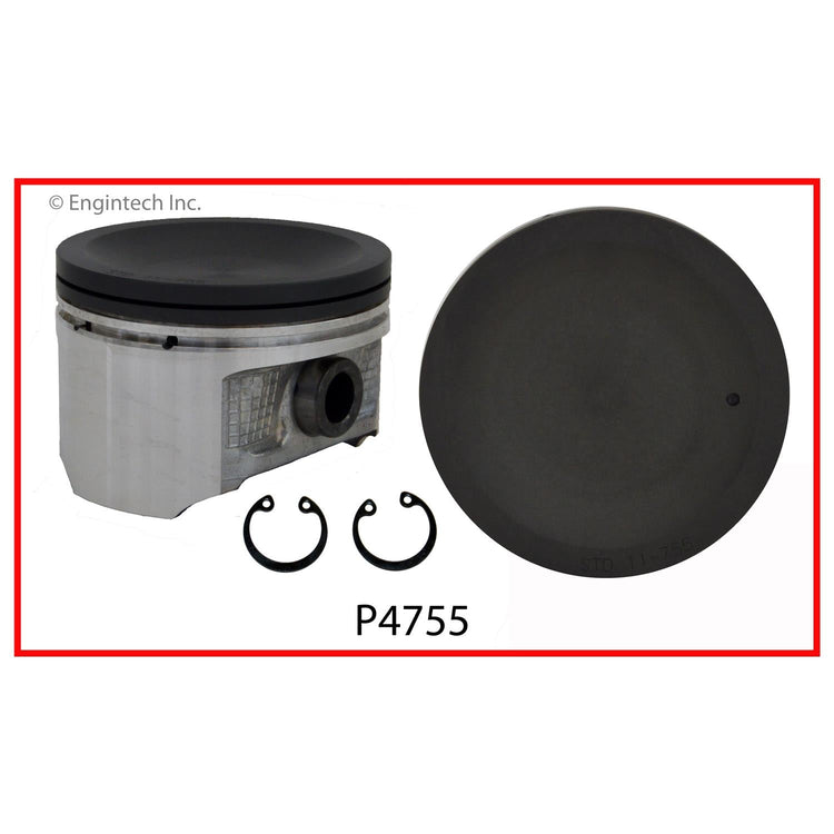 Enginetech P4755(1)STD Single Piston Engine Part for Nissan Vehicles