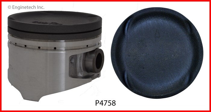 Enginetech P4758(4).50 Engine Piston Set Without Rings for Eagle Talon, Plymouth Laser, Mitsubishi Galant