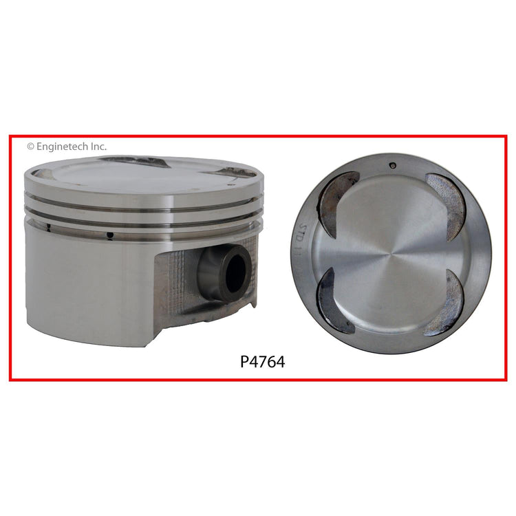 Enginetech P4764(1)STD Engine Single Piston for 2004 Isuzu Rodeo - Without Rings