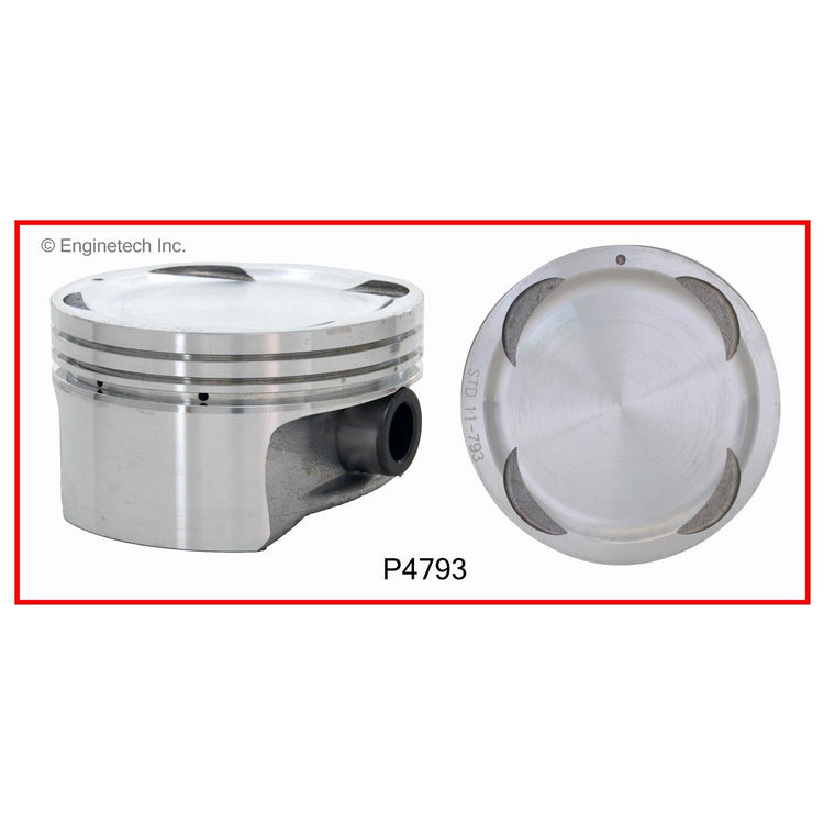 Enginetech P4793(1)STD Engine Single Piston Without Rings for Isuzu Vehicles