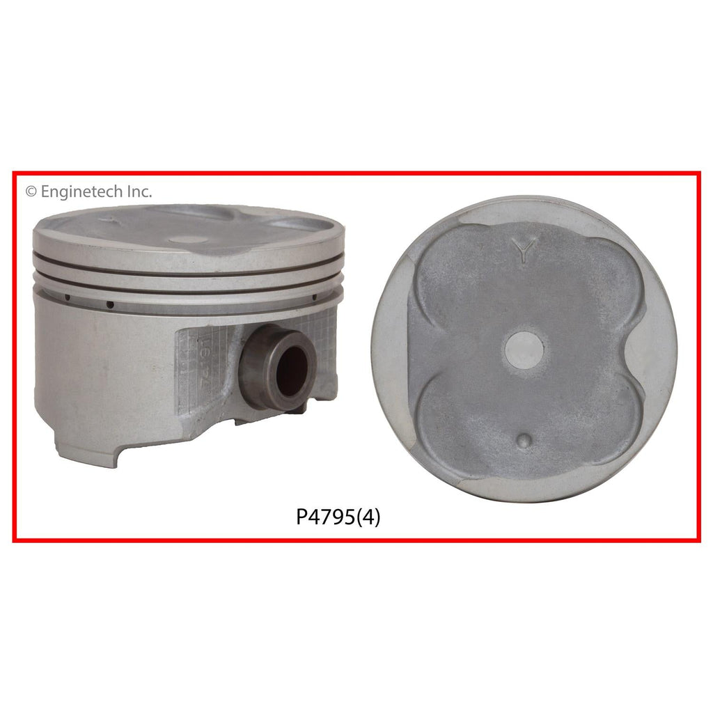 Enginetech P4795(4)STD Engine Piston Set Without Rings for Toyota RAV4 (1998-2000)