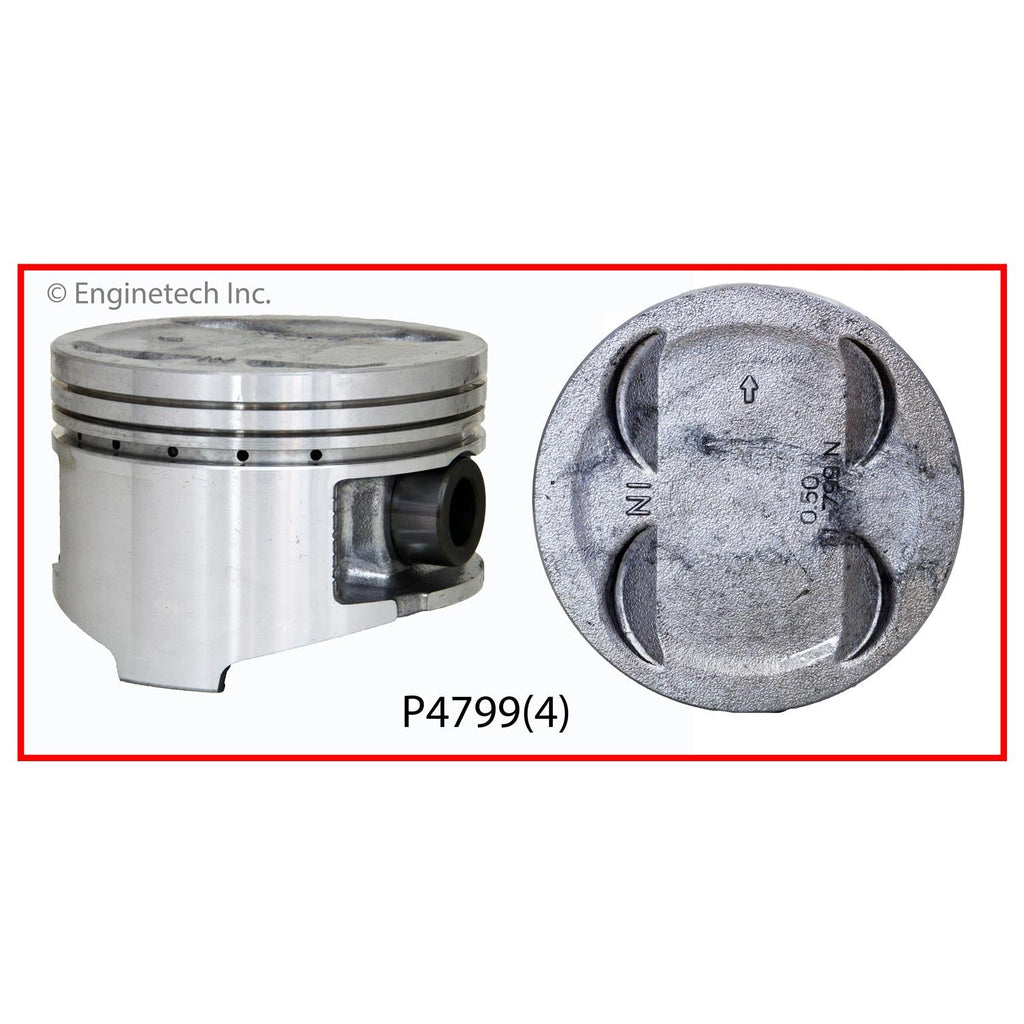 Enginetech P4799(4)STD Engine Piston Set Without Rings for Honda CR-V (1999-2001)
