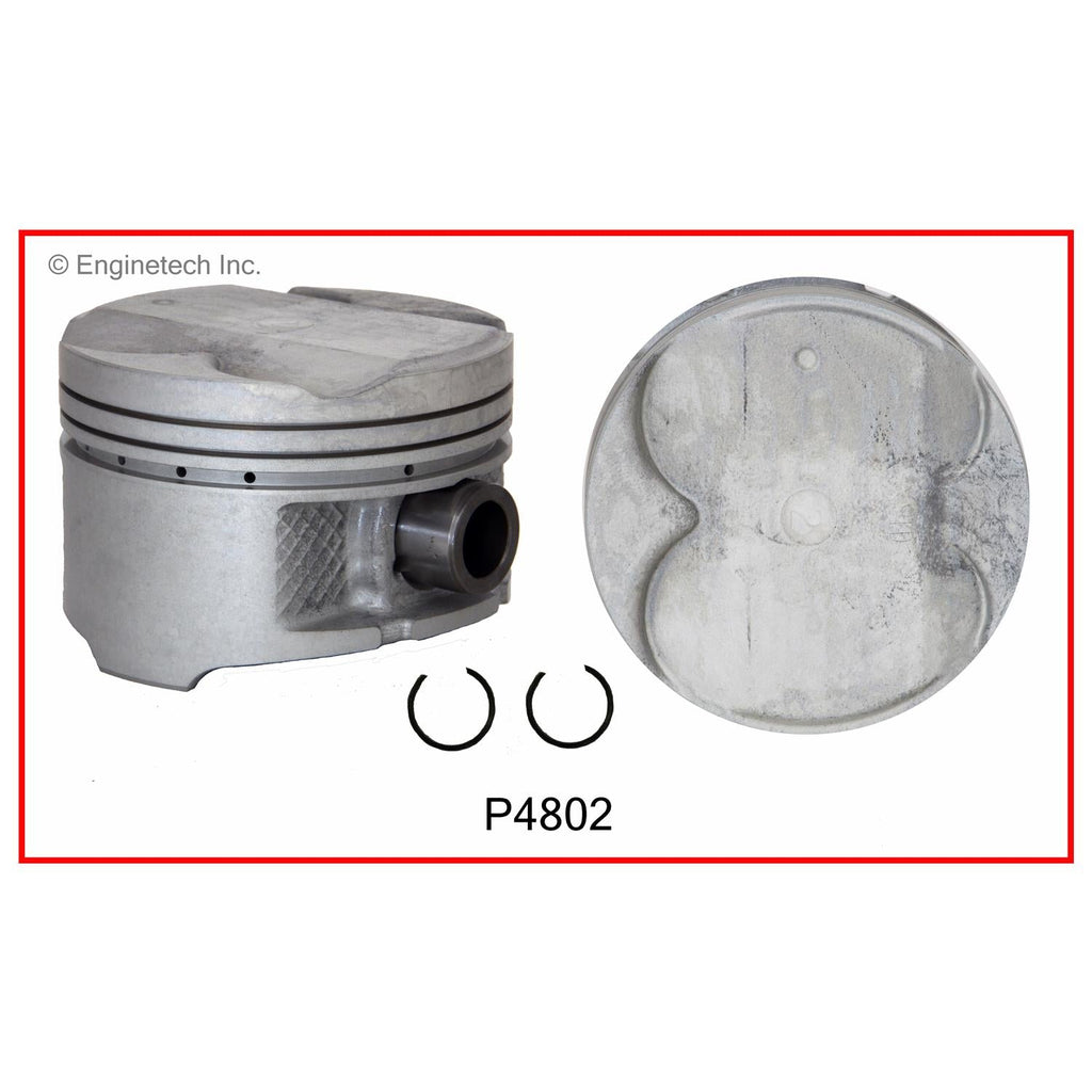 Enginetech P4802(4).50 Engine Piston Set Without Rings for 2004-2006 Pontiac Vibe, Toyota Matrix, Celica, and Lotus Elise
