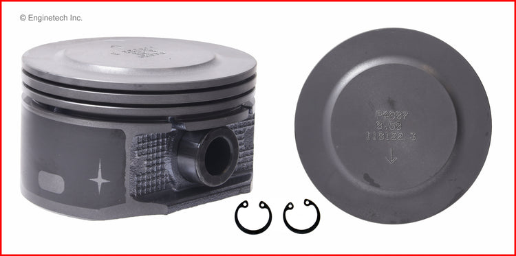 Enginetech P4807(8).75 Engine Piston Set Without Rings for Jeep and Dodge Vehicles