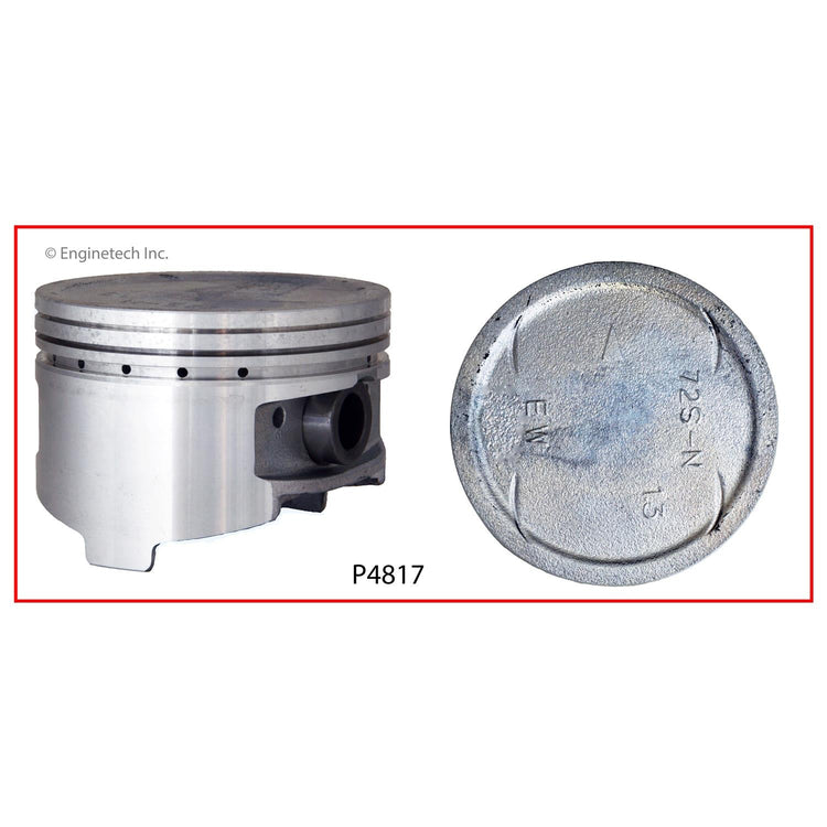 Enginetech P4817(6)STD Engine Piston Set Without Rings for Chrysler, Dodge, Mitsubishi