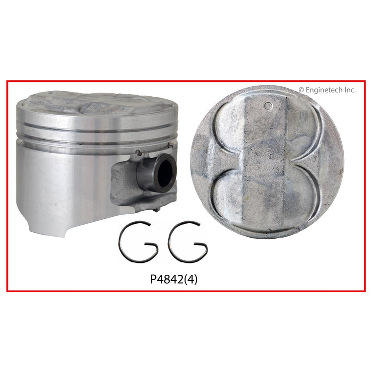 Enginetech P4842(4).50 Engine Piston Set Without Rings for Mazda Miata