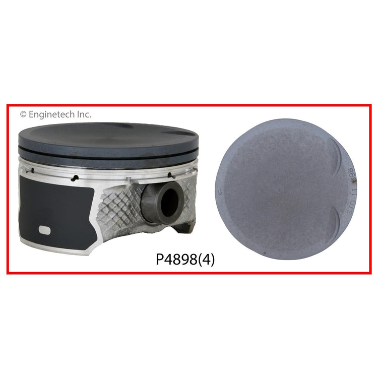 Enginetech P4898(4).50 Engine Piston Set – Mazda 3 (2006-2013) Without Rings