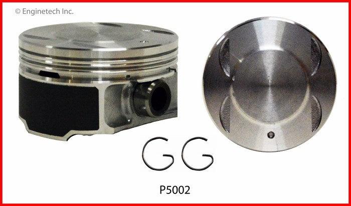 Enginetech P5002(6).50 Engine Piston Set Without Rings for Mazda, Ford, Jaguar, Lincoln, Mercury
